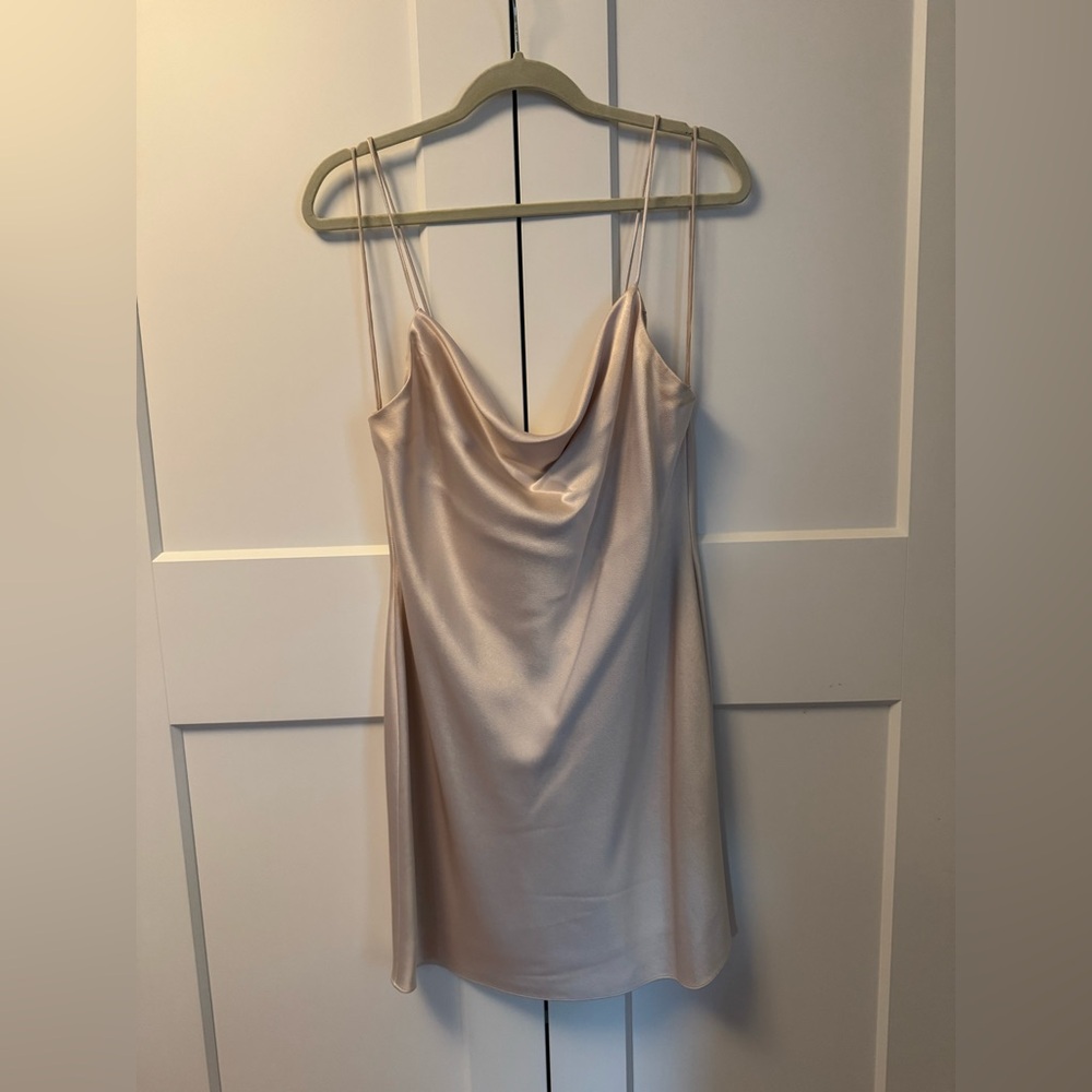 NWOT Alice + Olivia Champagne Mini Dress